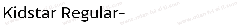 Kidstar Regular字体转换